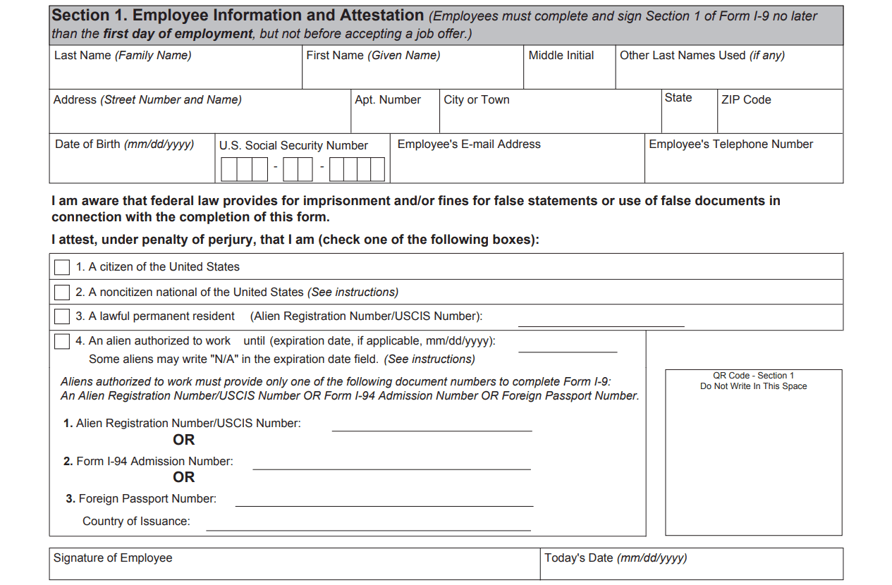 I9 Form 2020 I9 Forms