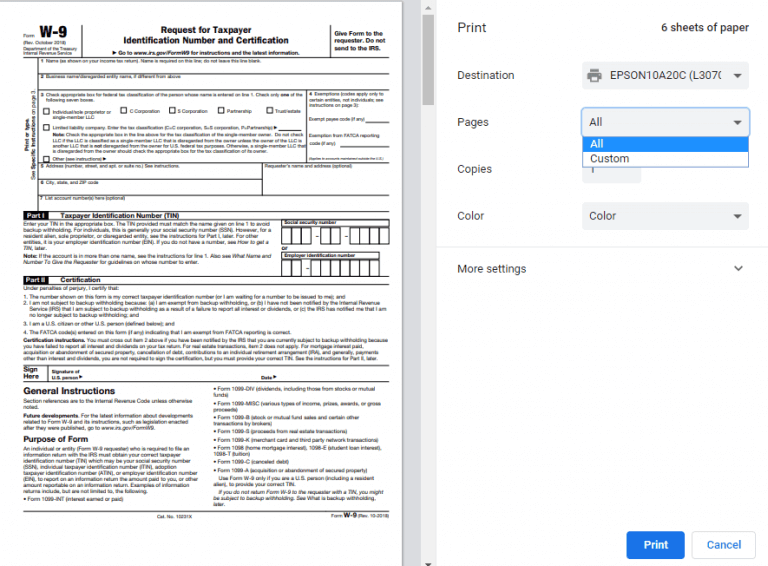 W 9 Form 2020 Printable Pdf Example Calendar Printable Vrogue 9135