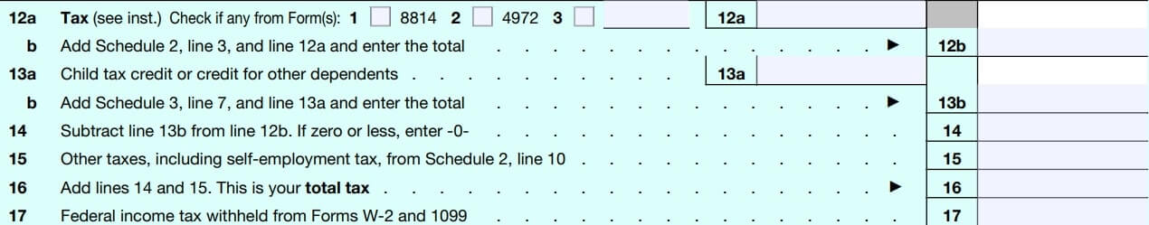 Form 1040 Instructions 2020