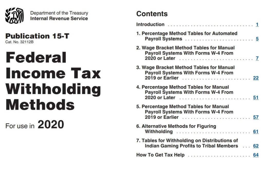 Employer Federal Tax Withholding Tables 2021 Released