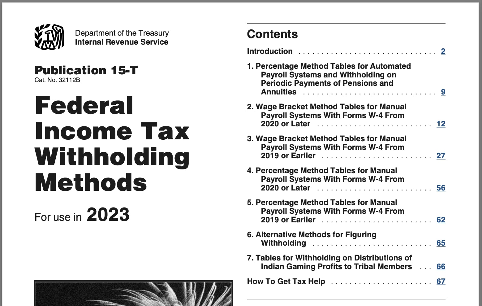 2023 Federal Income Tax Withholding Tables Top FAQs Of Tax Jan 2023