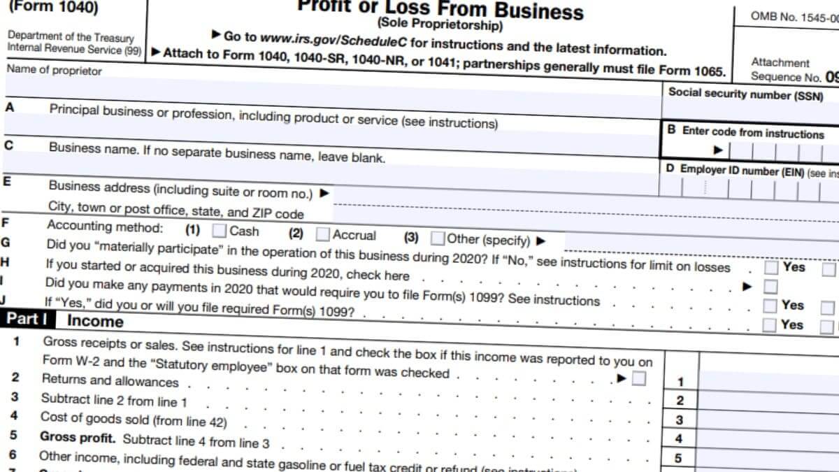 1040 Schedule C 2021