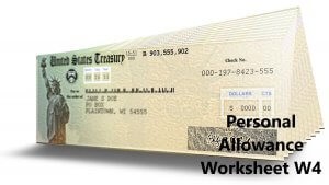 Personal Allowance Worksheet W4 2021 - W-4 Forms