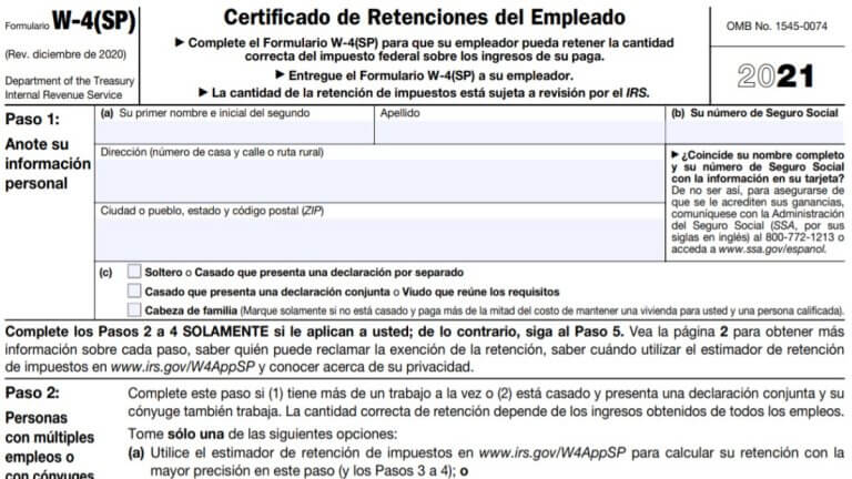 W4 Form 2020 - W-4 Forms