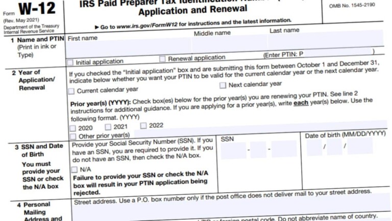 Form W-12 Instructions to File