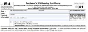 W4 Form 2021 - W-4 Forms - TaxUni