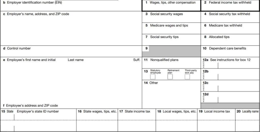 W2 Form 2022 Fillable PDF - W-2 Forms - TaxUni