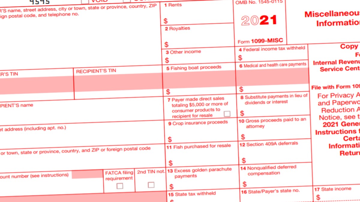 Free Printable 1099 Form 2024 A Comprehensive Guide Print July 2024