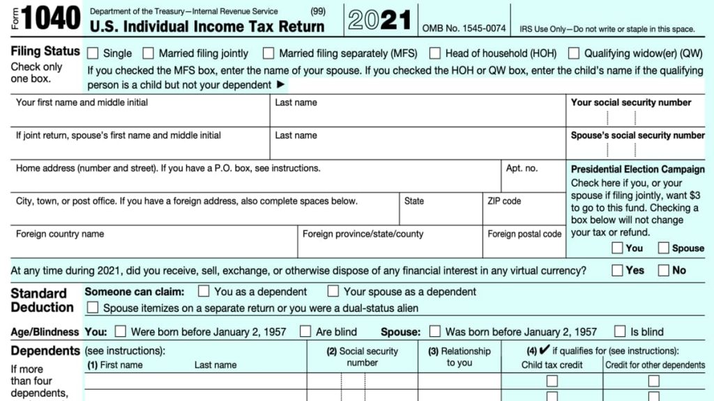 2023 Irs Tax Forms 1040 Printable Forms Free Online