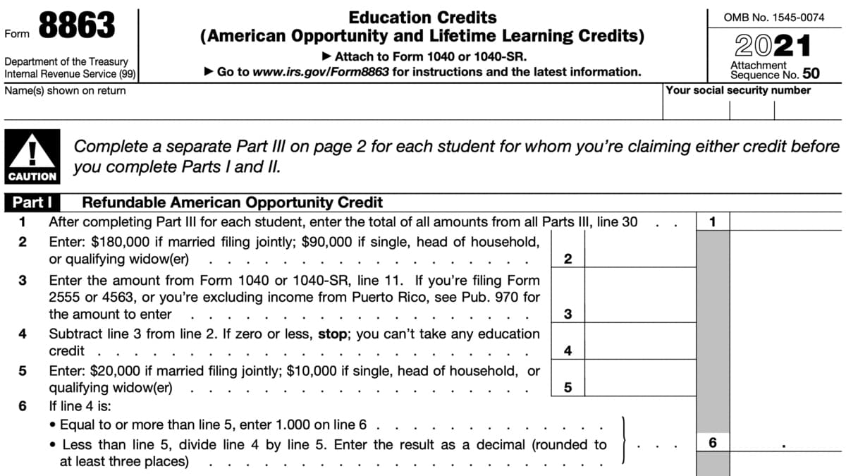 8863 Form 2022