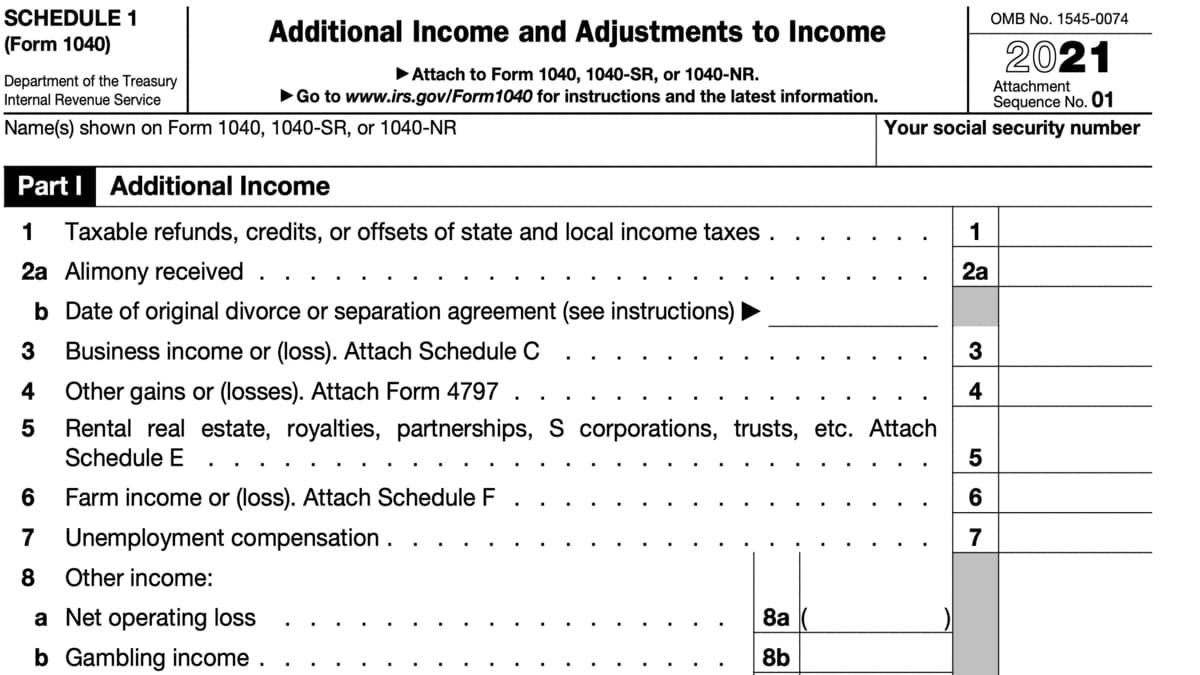 Schedule 1 AGI Tax Form 2023 2024 Schedules TaxUni