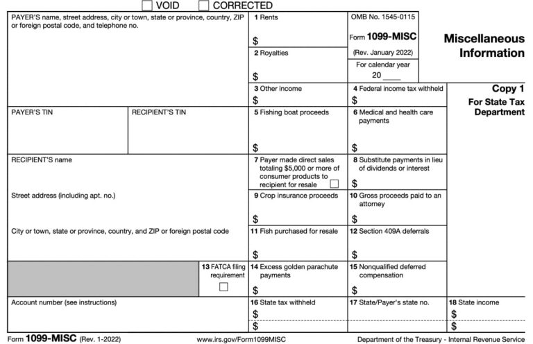 1099 Form 2024 - 2025 Miscellaneous Income - 1099 Forms - TaxUni