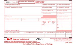 W2 Form Wage and Tax Statement