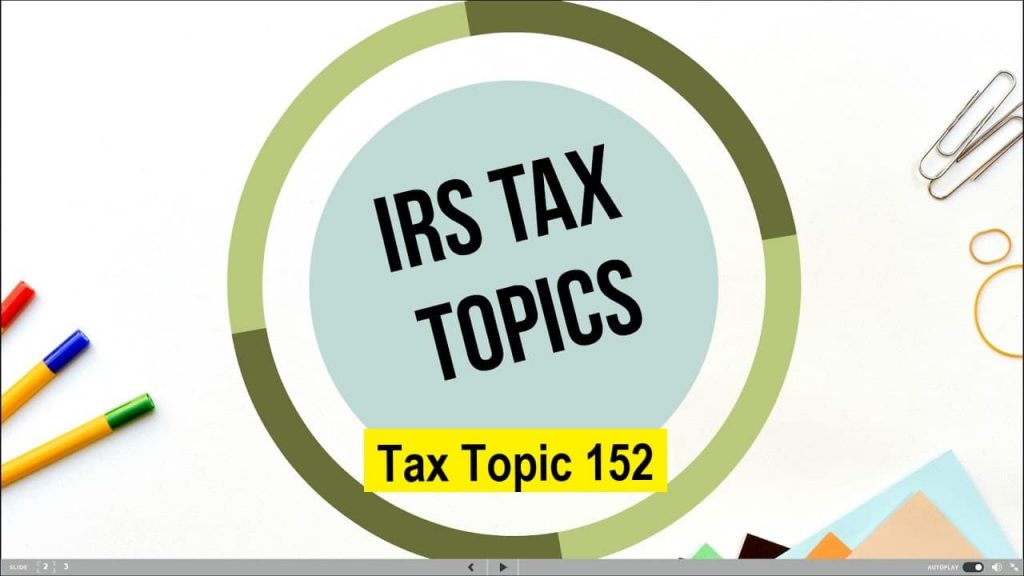 what-is-tax-topic-152