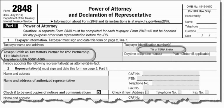 IRS Form 2848 - Power of Attorney