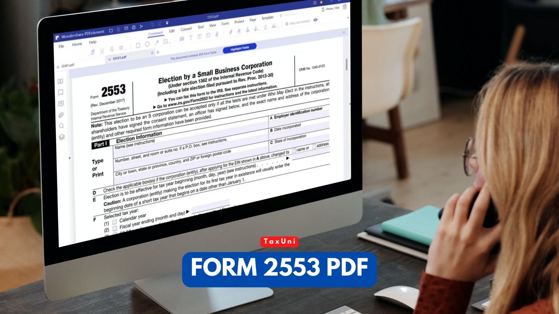 Form 2553 PDF