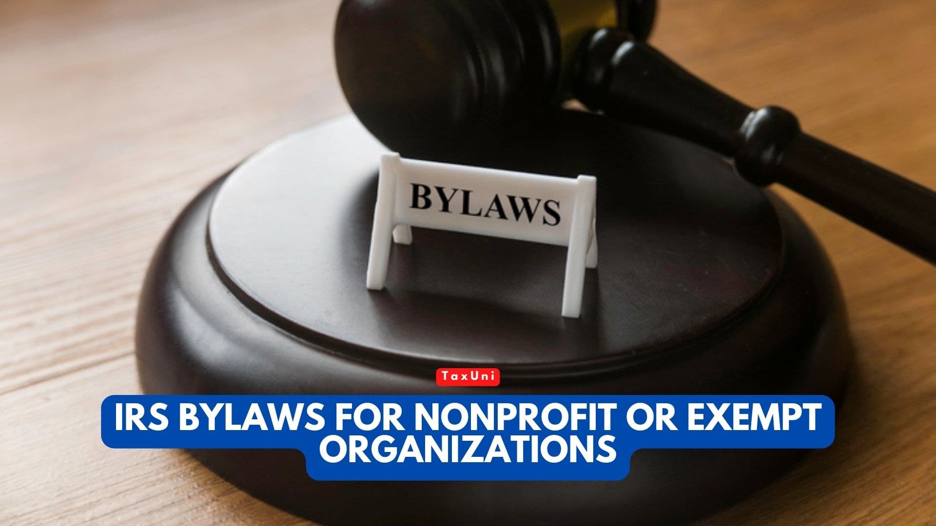 IRS Bylaws For Nonprofit Or Exempt Organizations