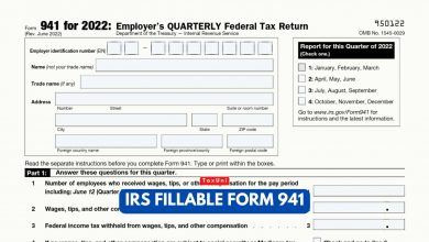 IRS Fillable Form 941