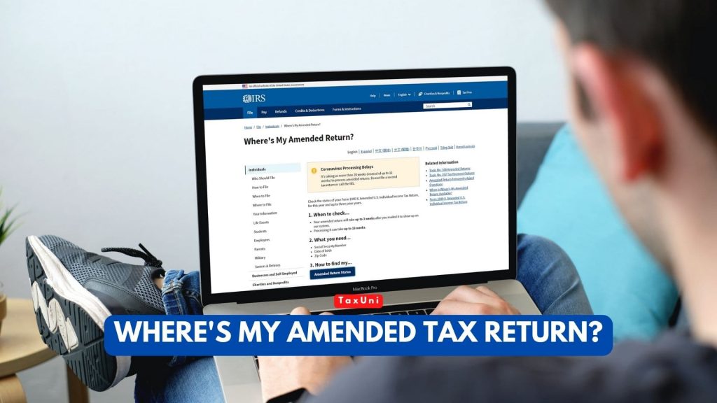 Where S My Amended Tax Return 2024   Wheres My Amended Tax Return TaxUni Cover 1 1024x576 