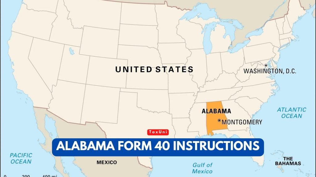 Alabama Form 40 Instructions 2023 2024