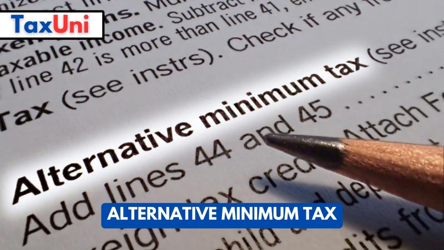 Alternative Minimum Tax 2023 2024