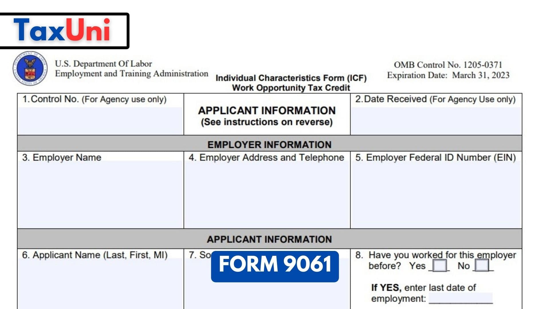 Form 9061 Fillable - Printable Forms Free Online