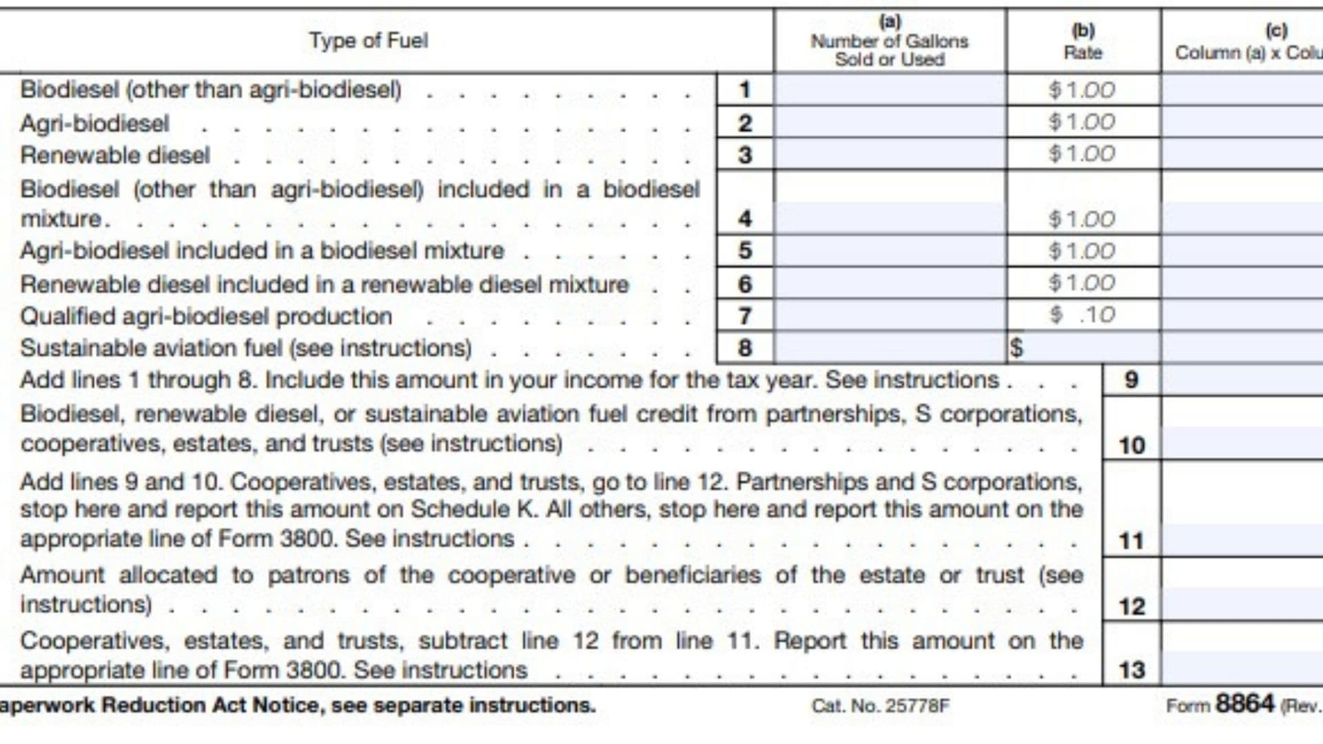 Form 8864 Instructions 2024 - 2025