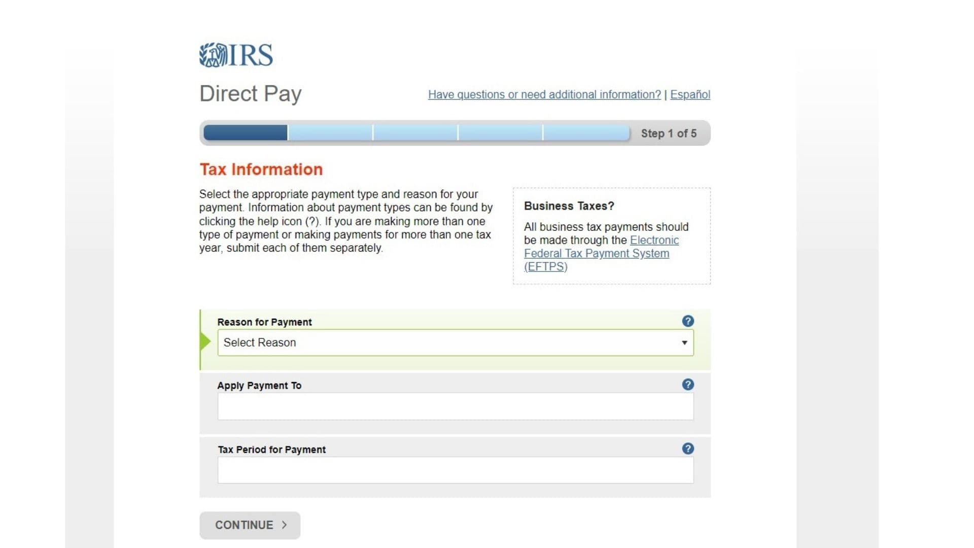 IRS Direct Pay