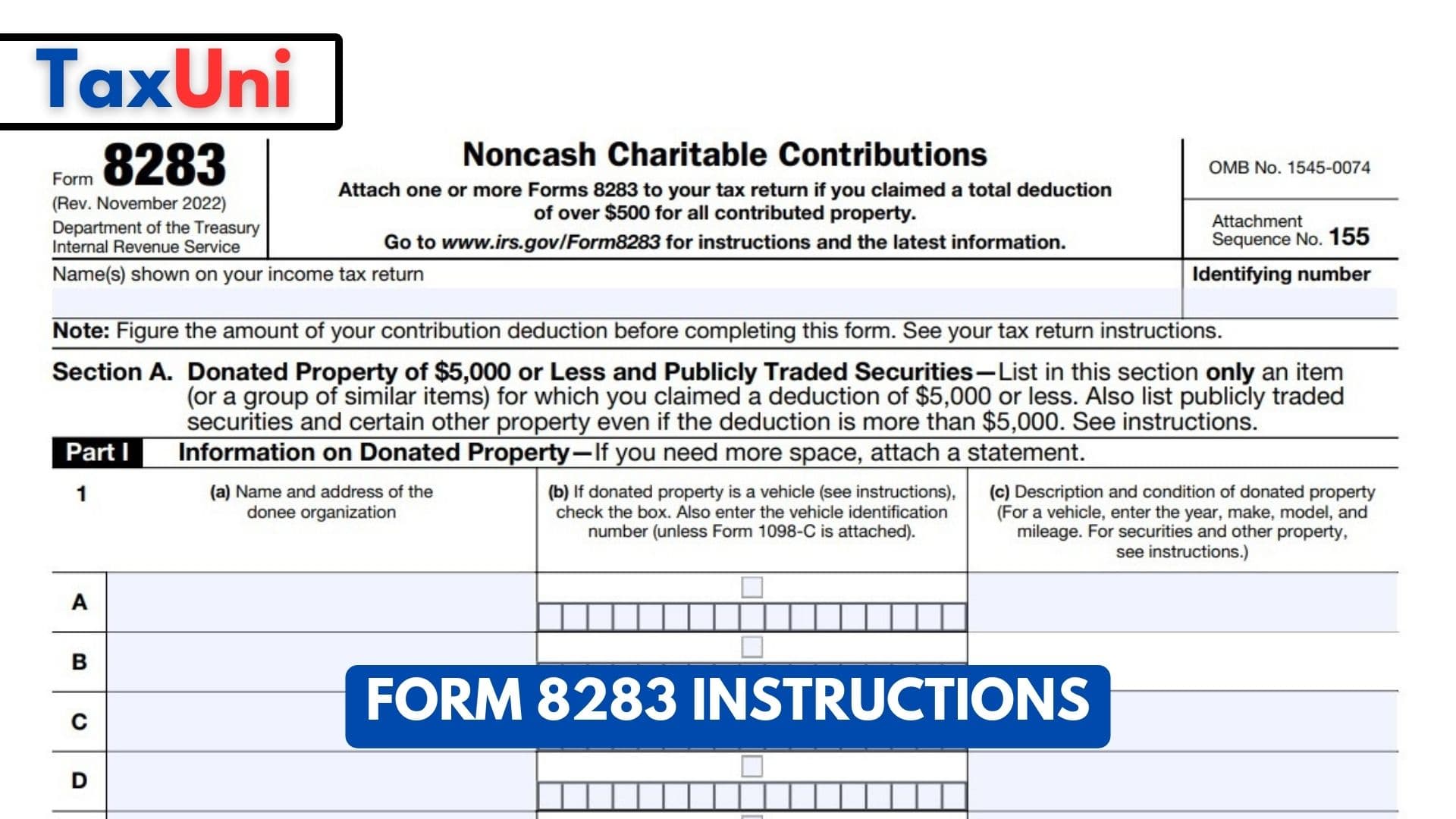 Form 8283 Instructions 2024 2025