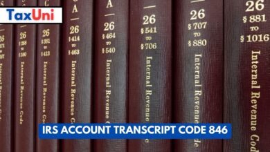 IRS Account Transcript Code 846