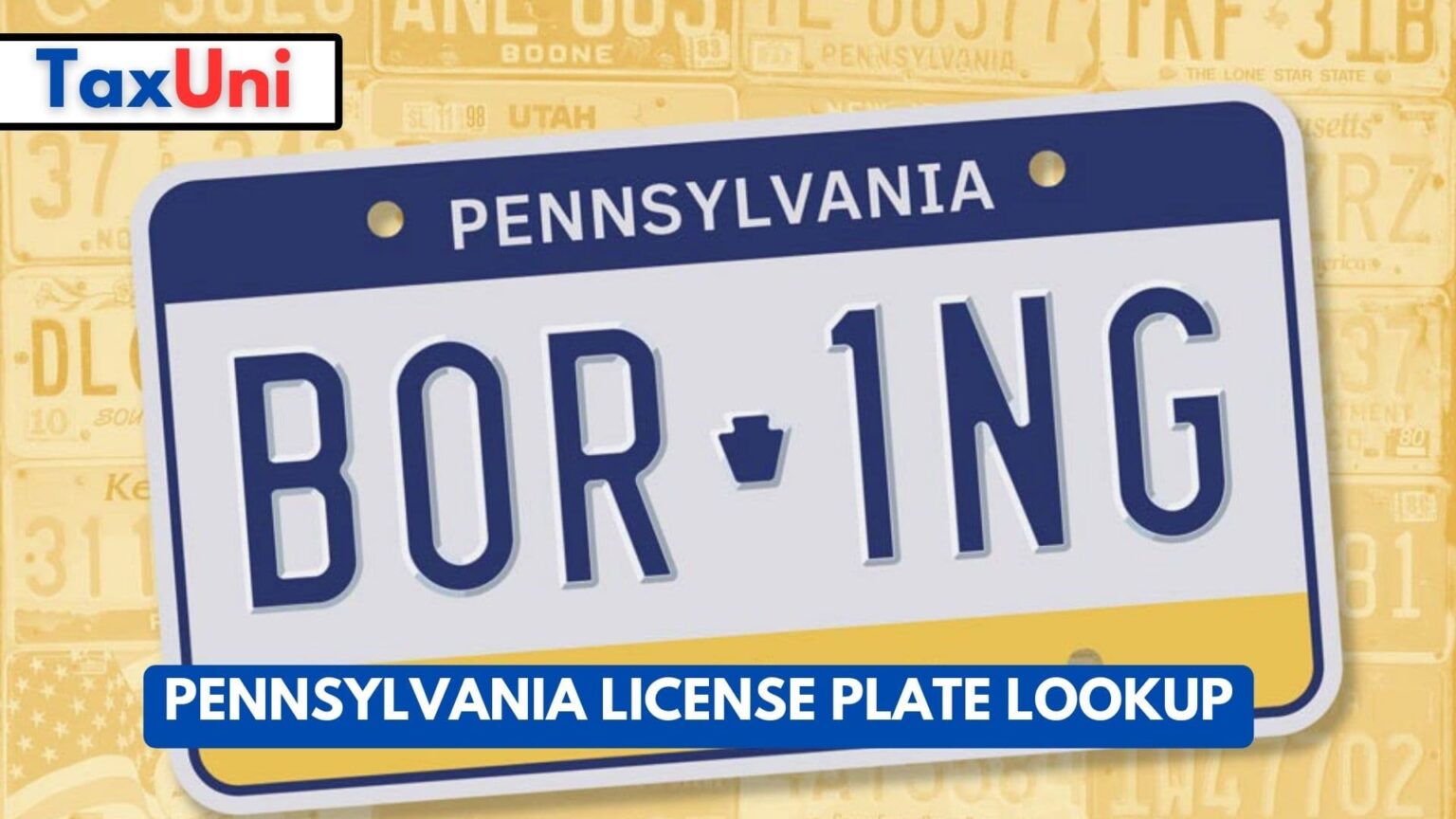 Pennsylvania license plate lookup