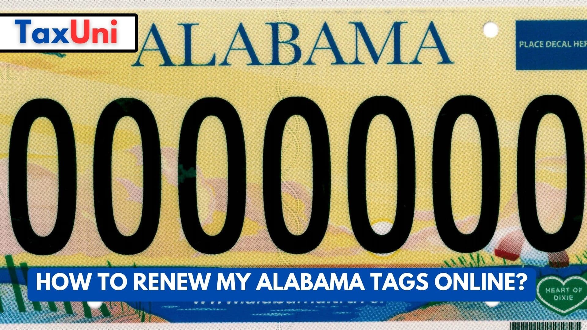 How to Renew My Alabama Tags Online?