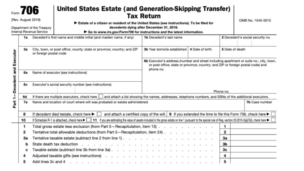 How to File Federal Form 706