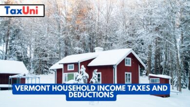 Vermont Household Income Taxes and Deductions