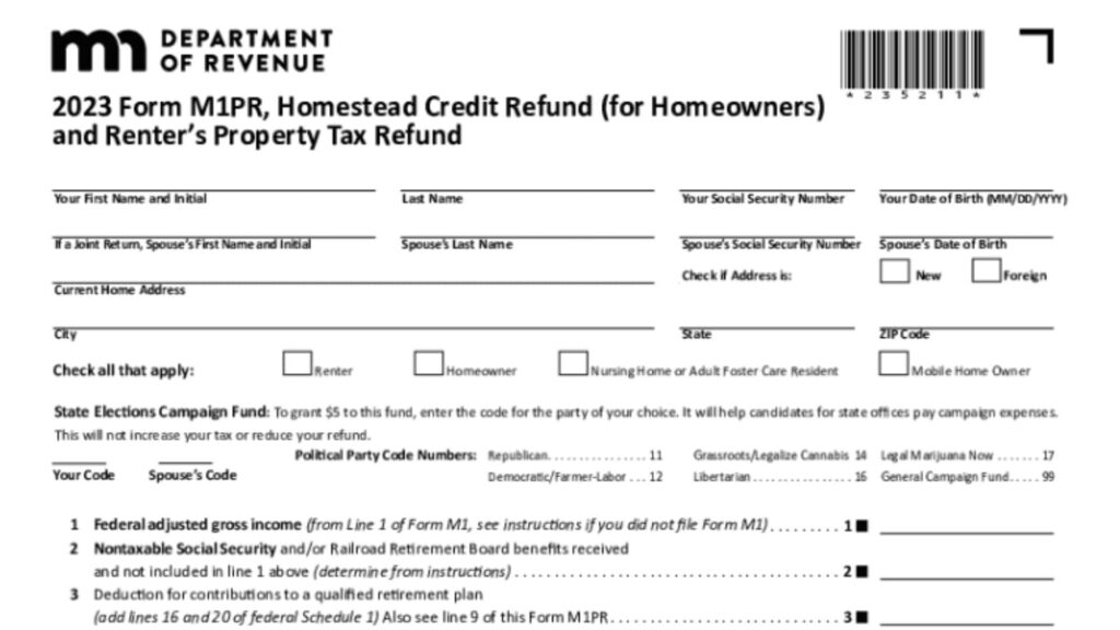 Minnesota Homestead Credit Refund 2024 2025