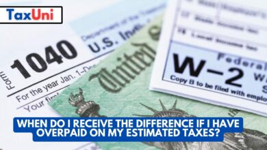 When Do I Receive the Difference If I Have Overpaid On My Estimated Taxes