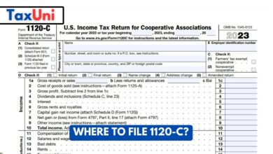 Where to File 1120-C