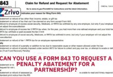 Can You Use a Form 843 to Request a Penalty Abatement for a Partnership