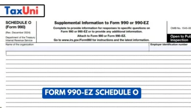 Form 990-EZ Schedule O